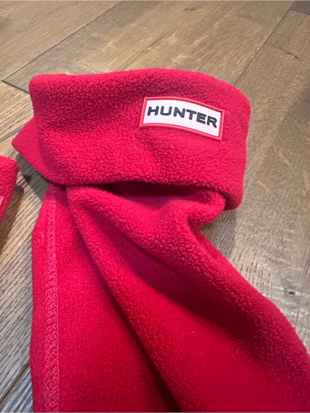 Hunter Bright   Fleece Socks with Logo Patch